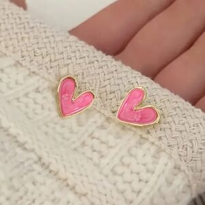 Urban Outfitters Pink Heart Earrings